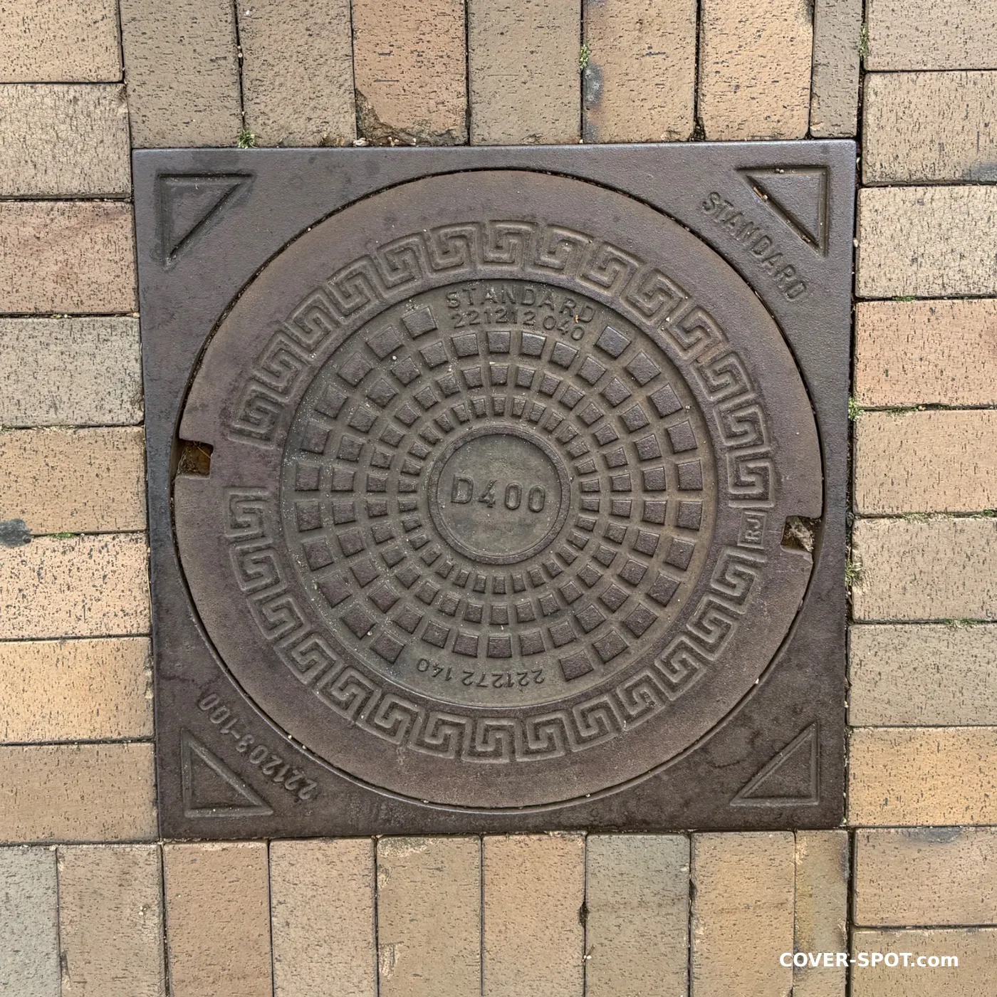 Plaque d'égout à Billund, South Denmark, Denmark