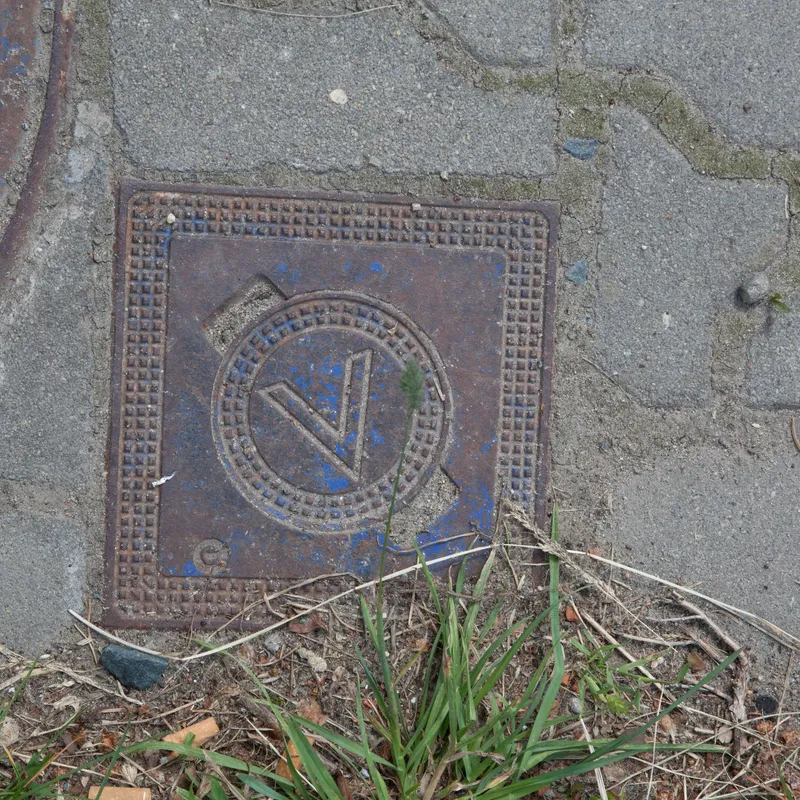 Manhole cover in Strážnice, Czechia