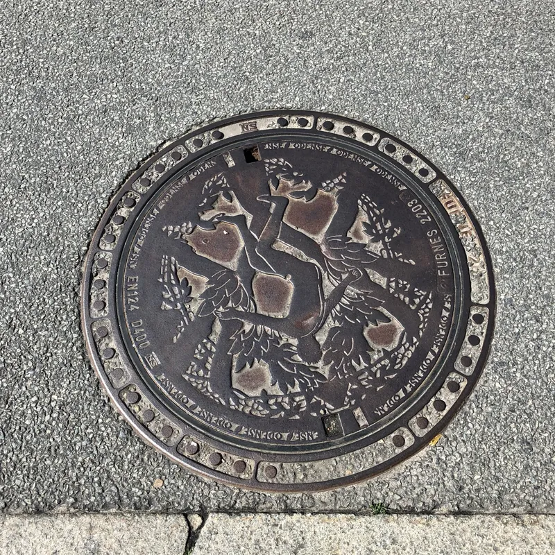 Właz kanalizacyjny w Copenhagen, Denmark