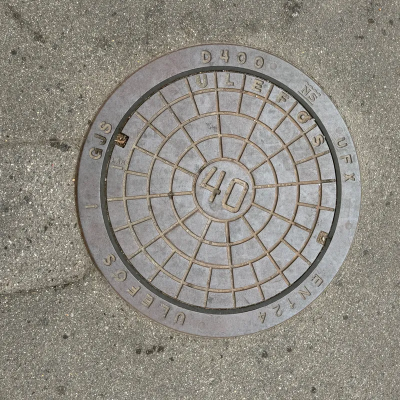 Manhole cover in Billund, Denmark