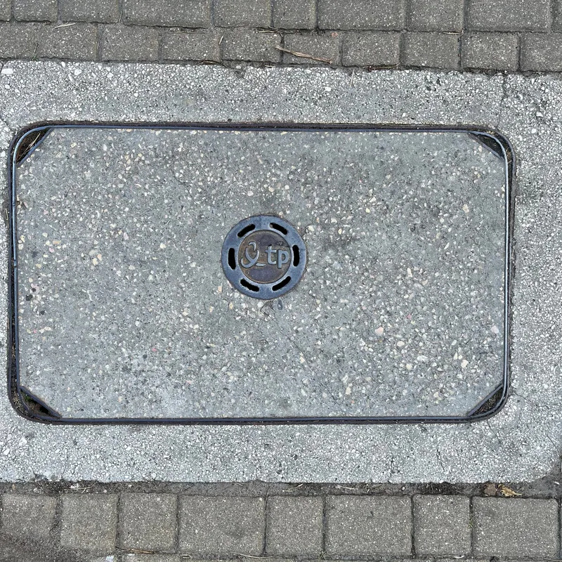 Manhole cover in Bydgoszcz, Poland