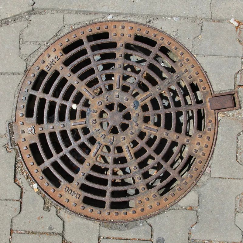 Manhole cover in Hostinné, Czechia