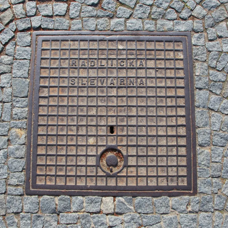 Manhole cover in Hostinné, Czechia