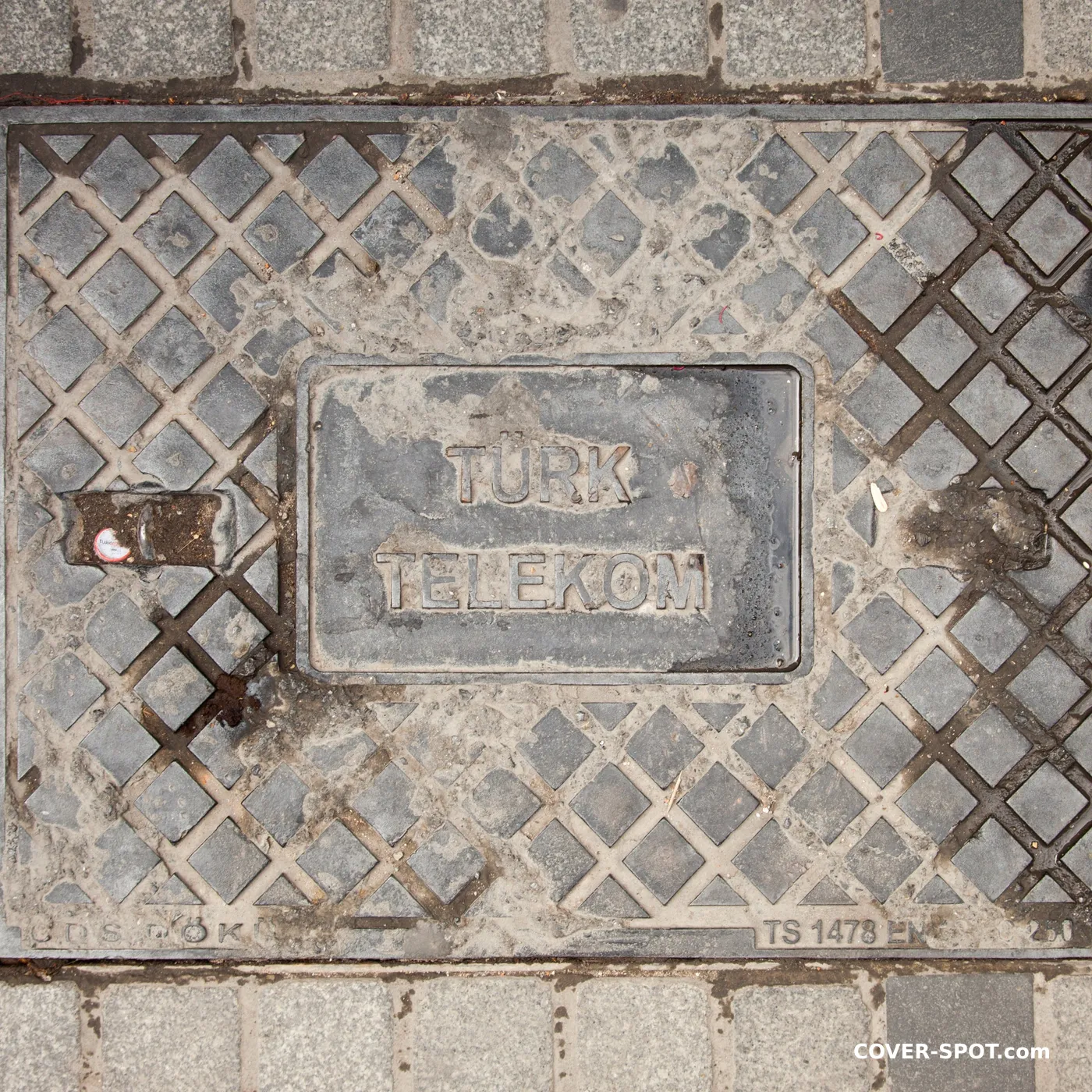 Manhole cover in Istanbul, Turkey