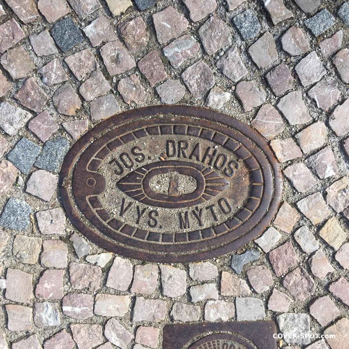 Manhole cover in Vysoké Mýto, Czechia