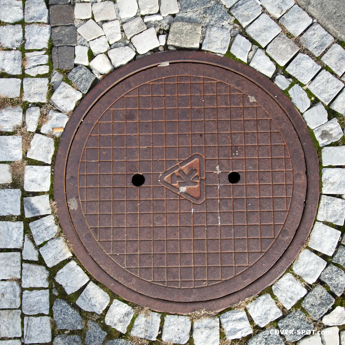 Manhole cover in Prostějov, Czechia