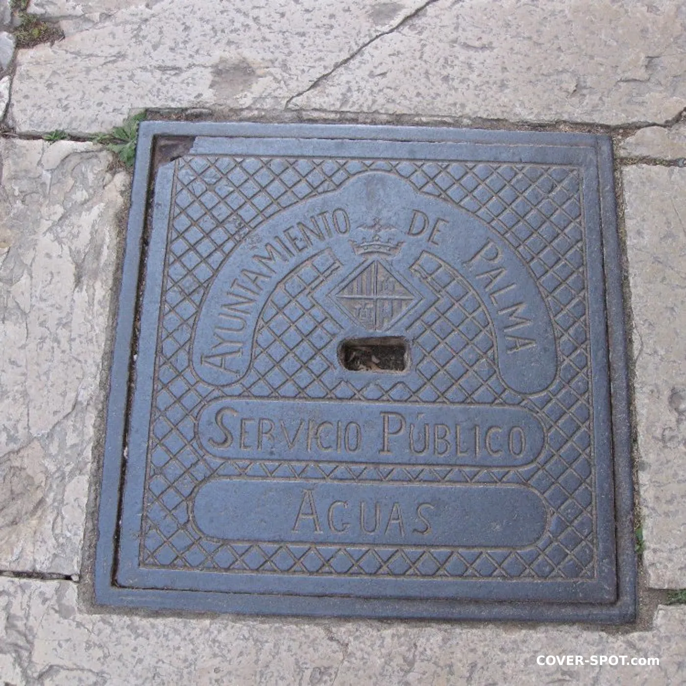 Manhole cover in Palma, Spain