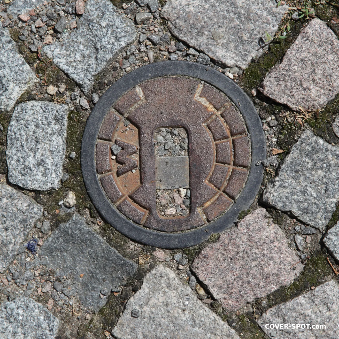 Manhole cover in Litomyšl, Czechia
