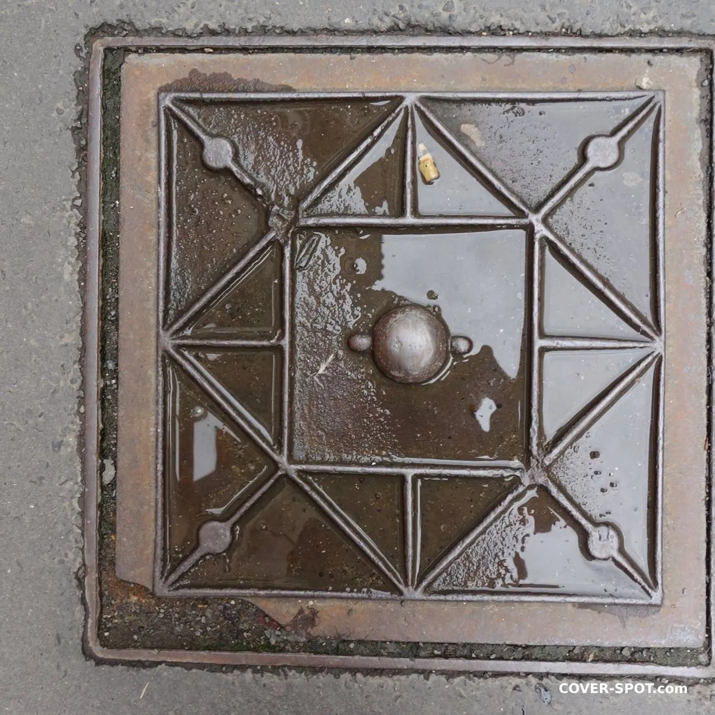 Manhole cover in Prague, Prague, Czechia
