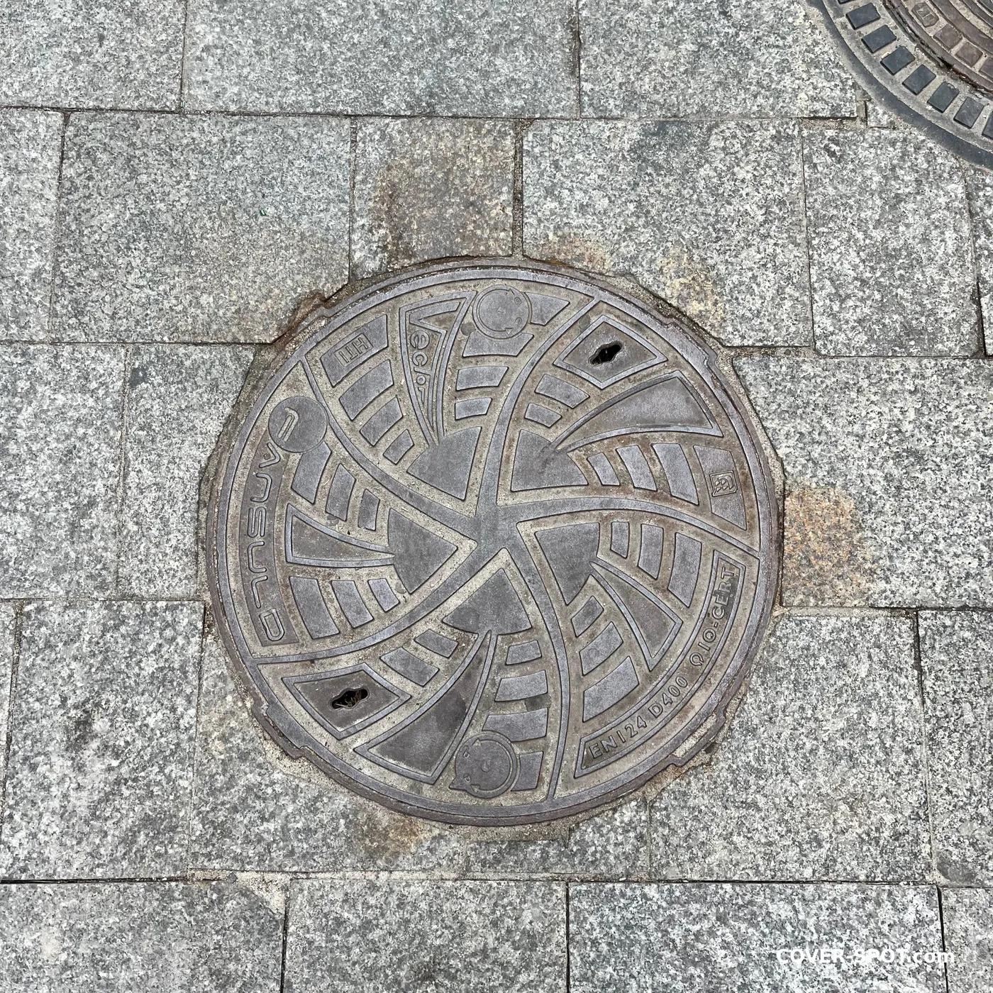 Manhole cover in Bydgoszcz, Poland