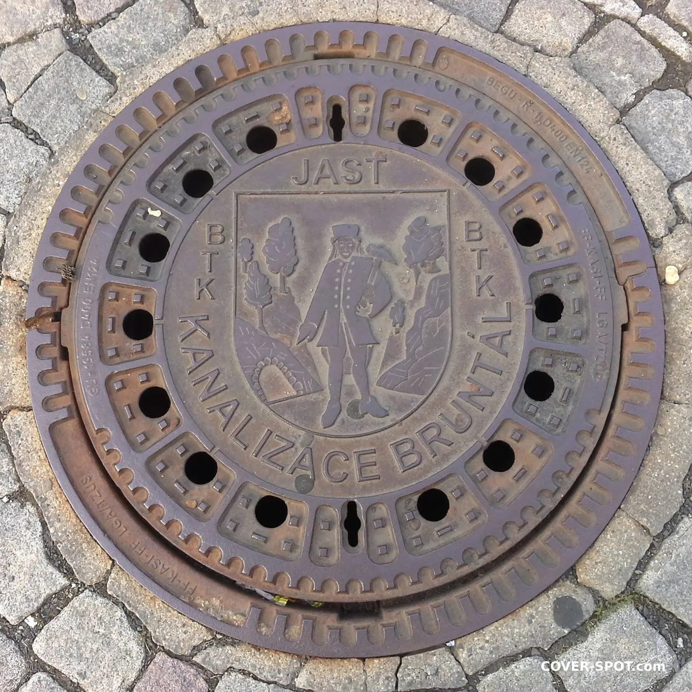 غطاء فتحة في Bruntál, Czechia