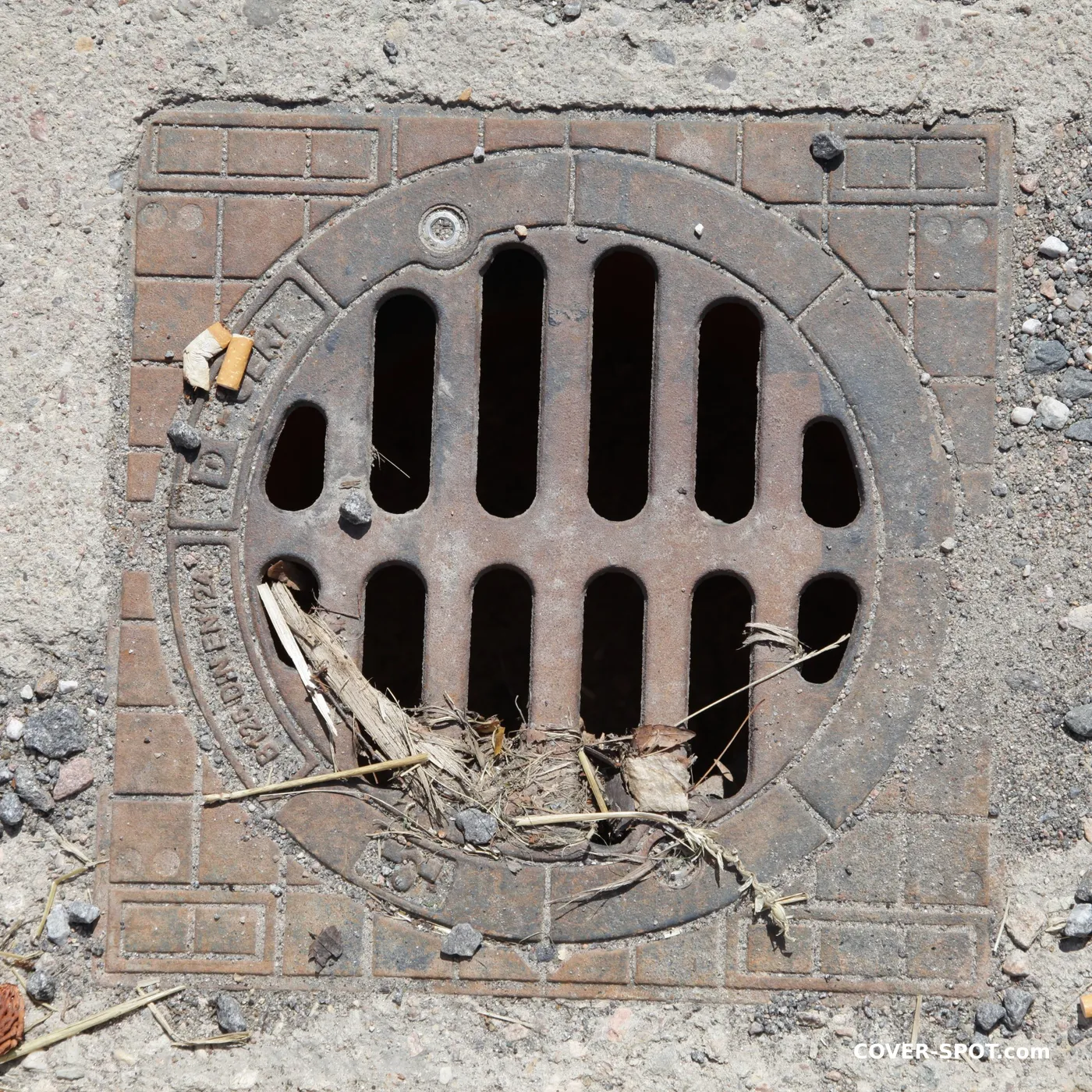 Manhole cover in Nové Hrady, Czechia