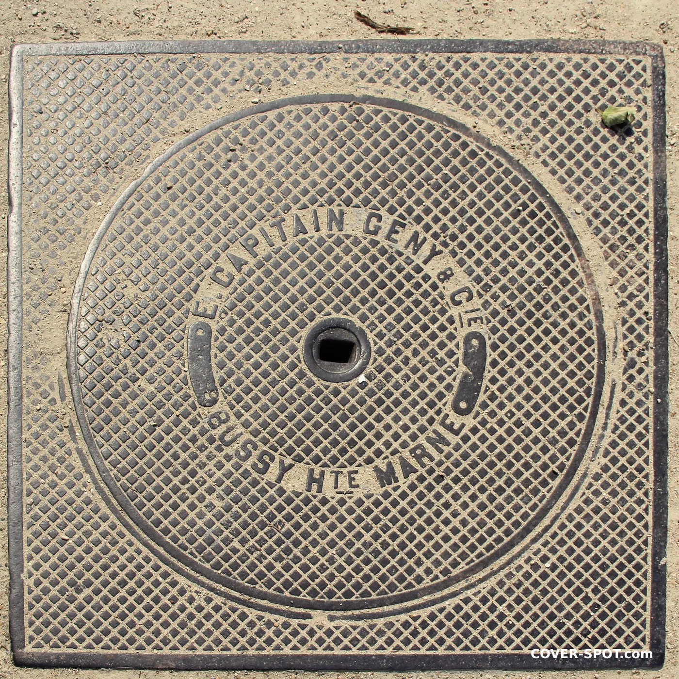 Manhole cover in Paris, Île-de-France, France