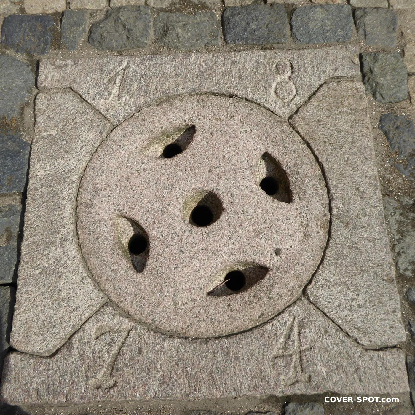 Manhole cover in Sweden