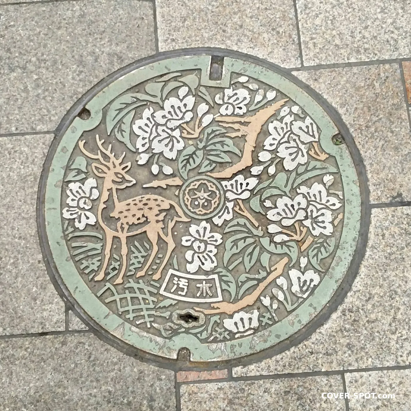 Właz kanalizacyjny w Nara-shi, Japan