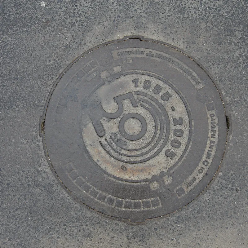 Manhole cover in Czechia
