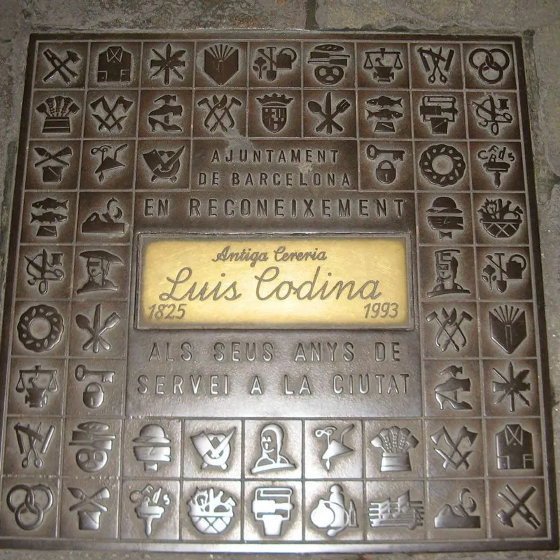 Manhole cover in Barcelona, Spain