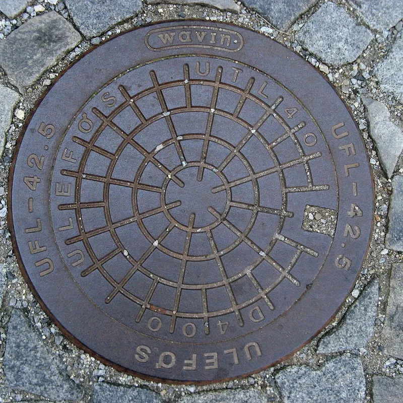 Manhole cover in Czechia