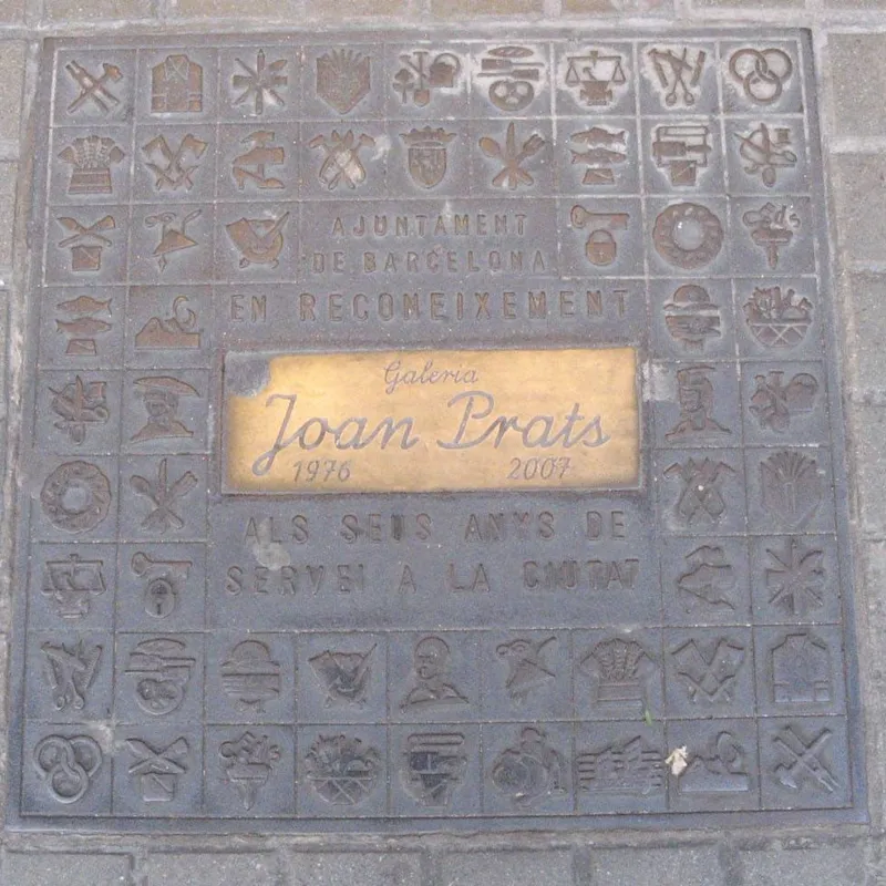 Manhole cover in Barcelona, Spain