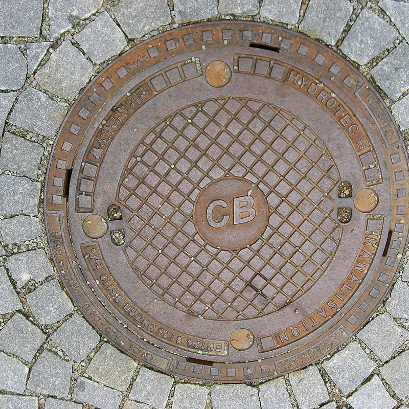 Manhole cover in Czechia