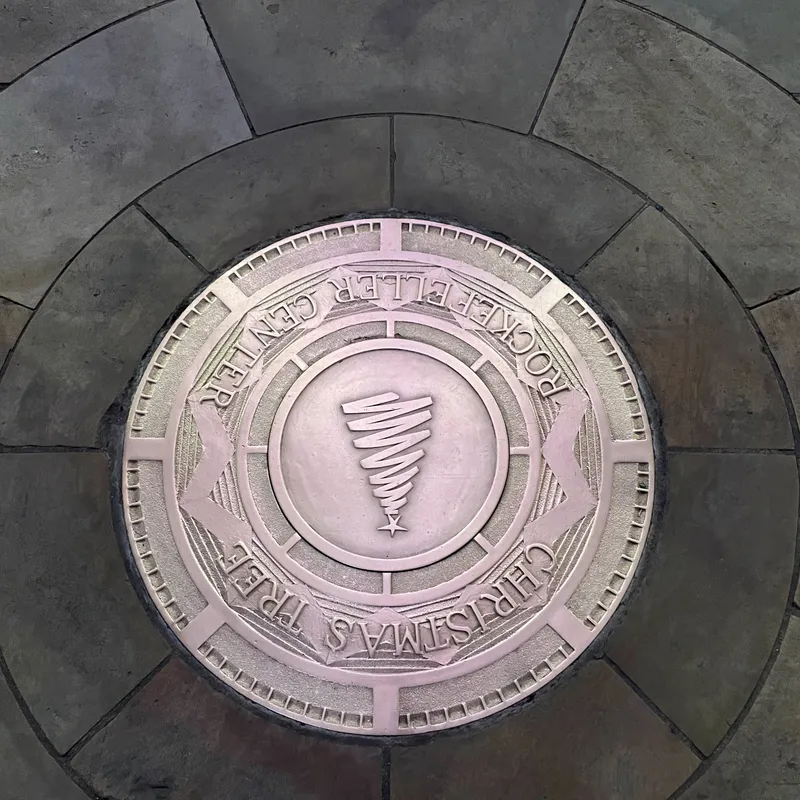 Manhole cover in New York City, United States