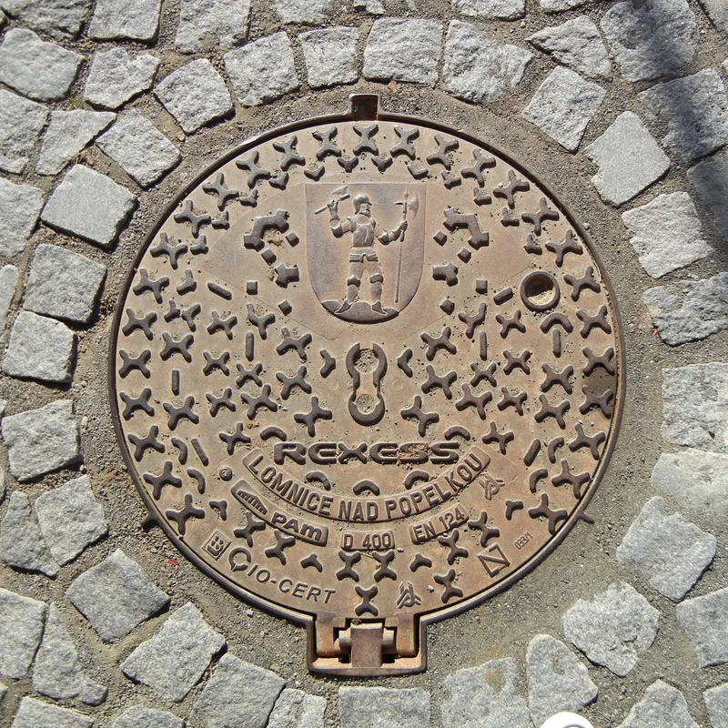 Manhole cover in Czechia