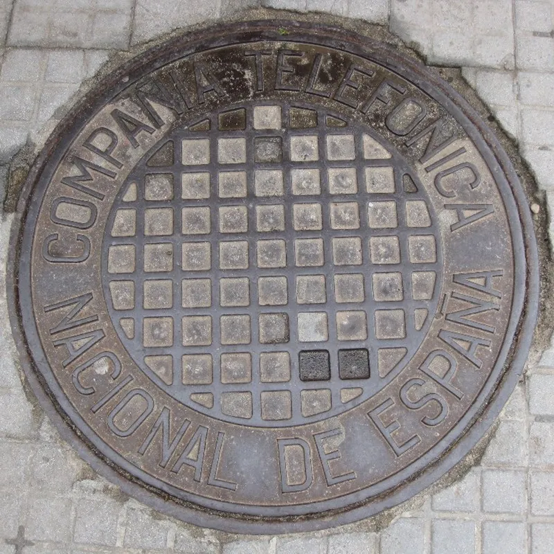 Manhole cover in Palma, Spain