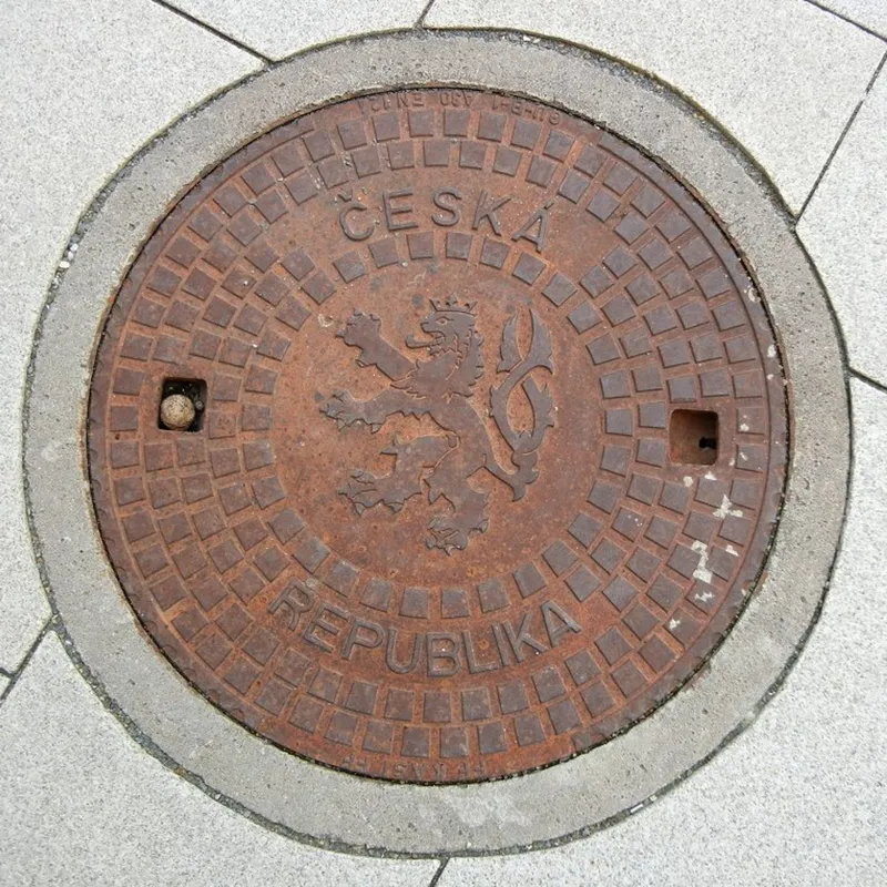 Manhole cover in Czechia