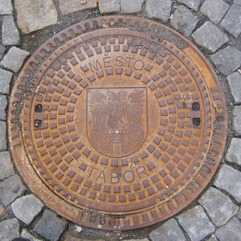 Manhole cover in Czechia