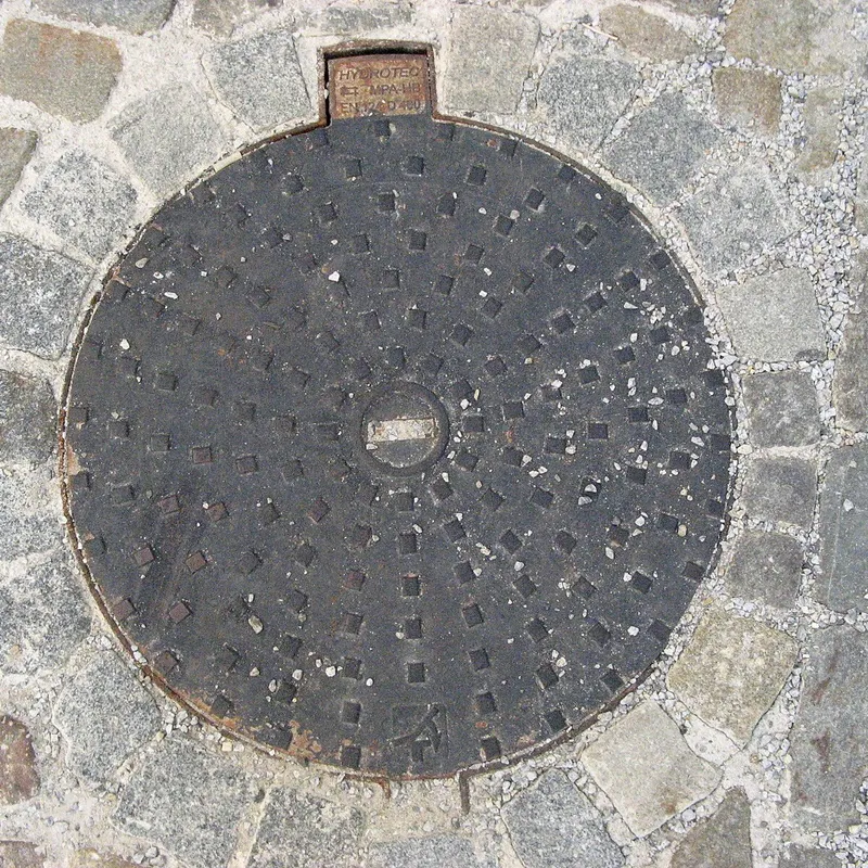 Manhole cover in Czechia