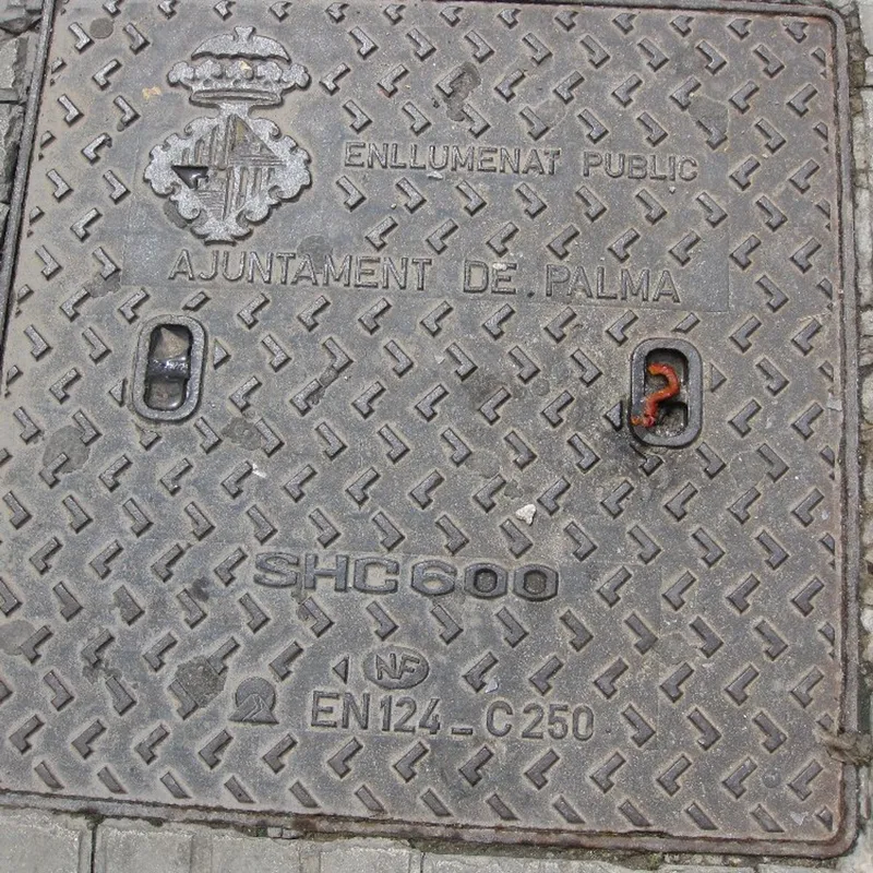 Manhole cover in Palma, Spain