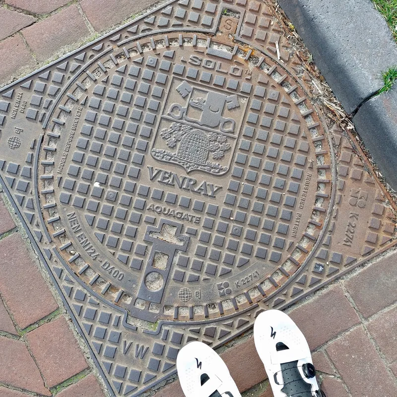 Manhole cover in Oostrum, Netherlands
