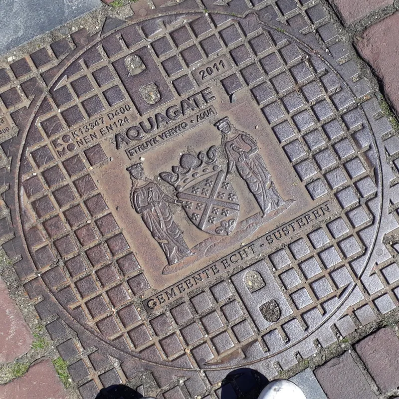 Manhole cover in Echt, Netherlands