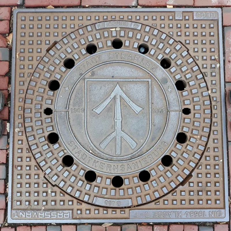 Kanálový poklop v Straelen, Germany