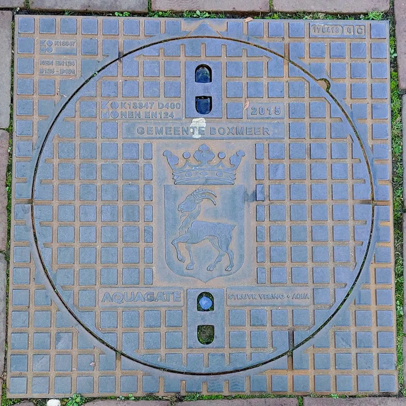 Manhole cover in Boxmeer, Netherlands