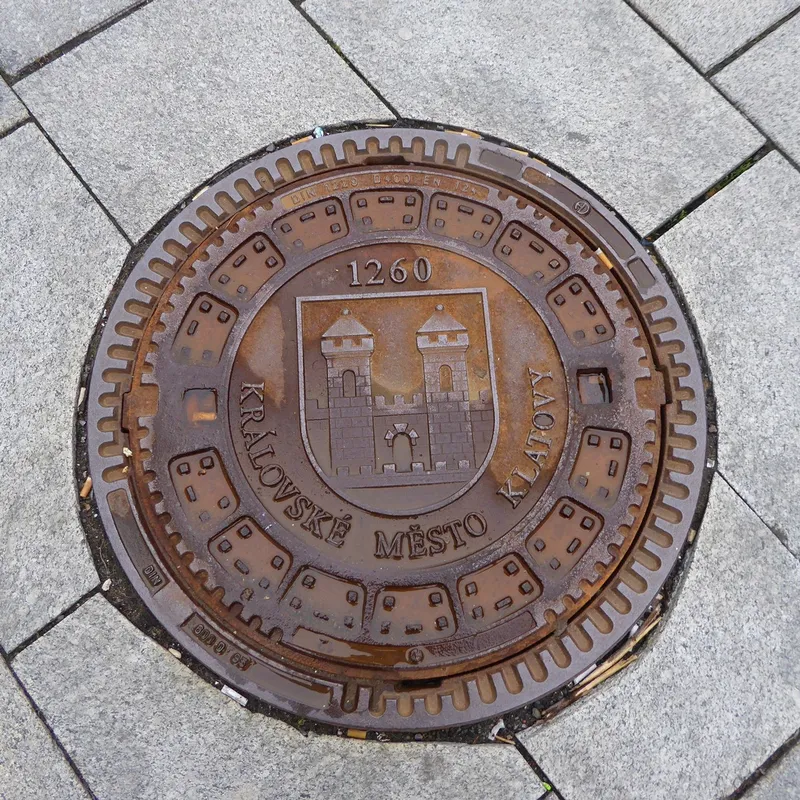 Manhole cover in Klatovy, Czechia