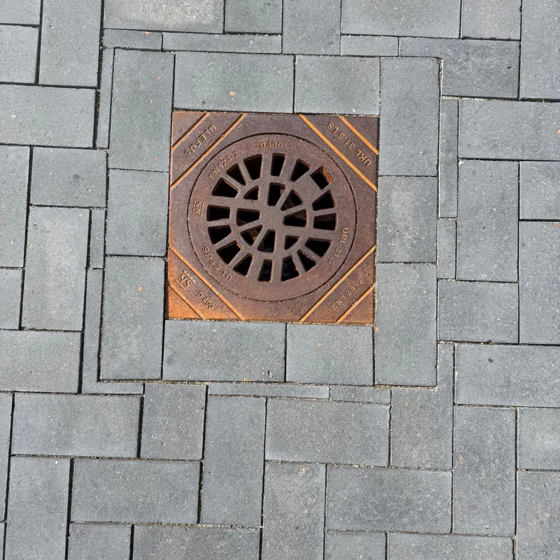 Manhole cover in Billund, Denmark