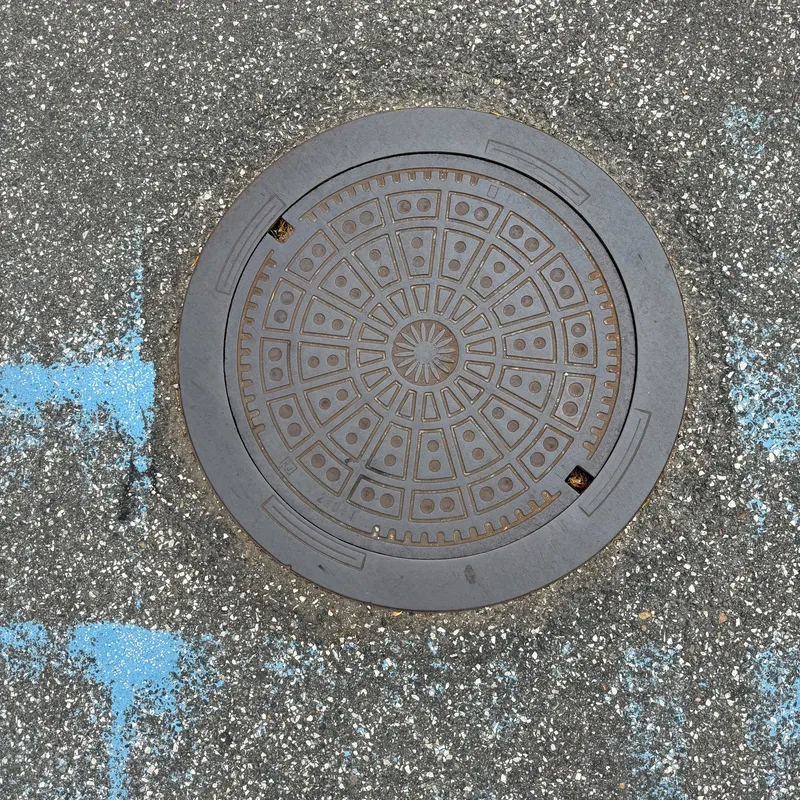 Manhole cover in Billund, Denmark