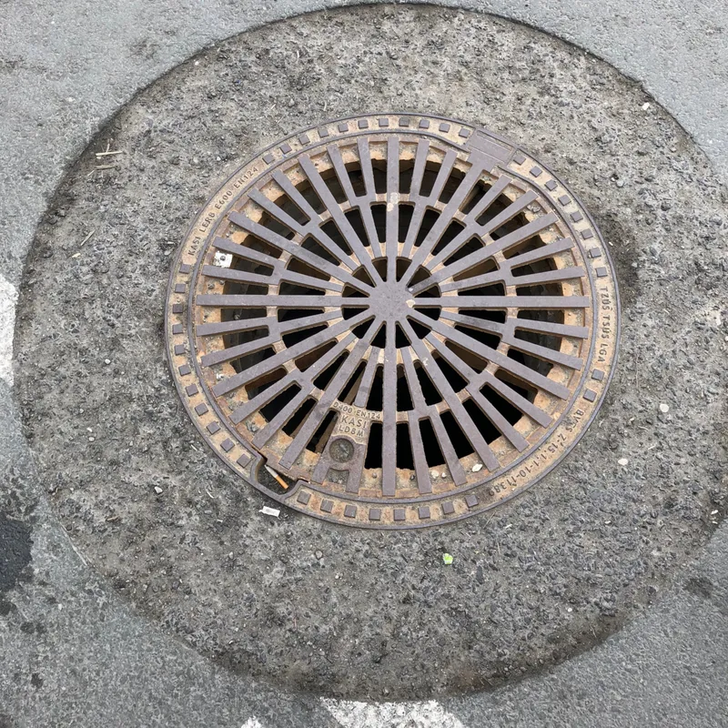 Manhole cover in Manhattan, United States