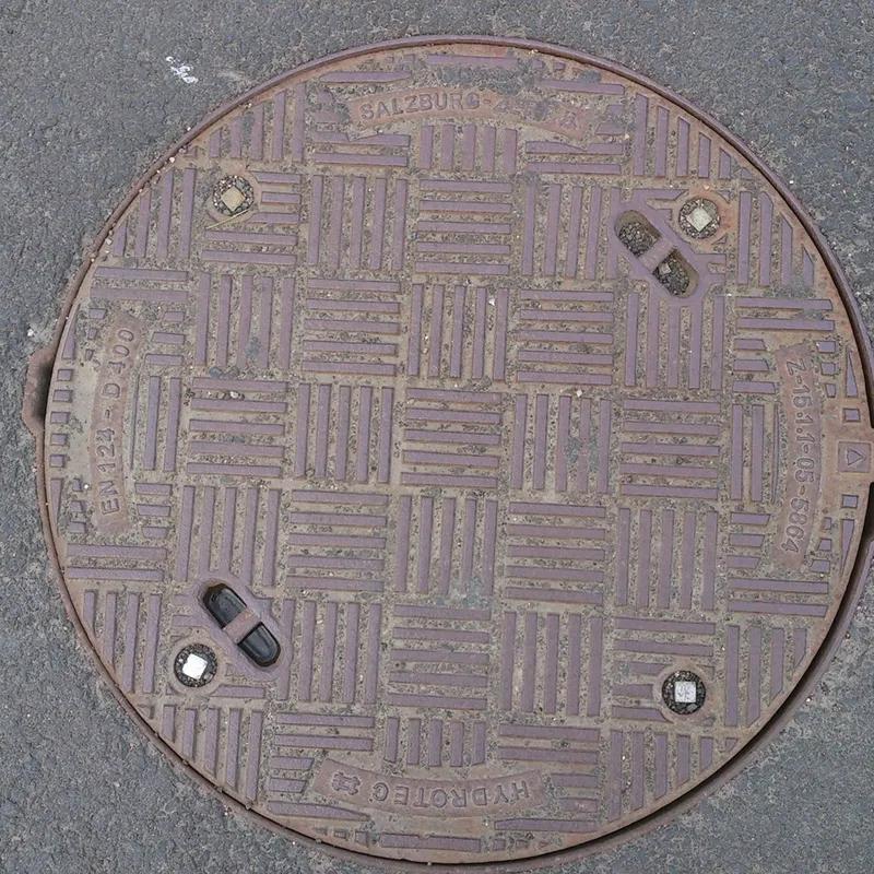 Manhole cover in Olbernhau, Germany