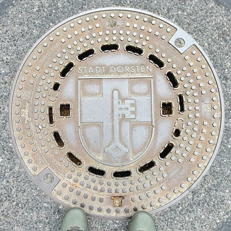 Manhole cover in Dorsten, Germany
