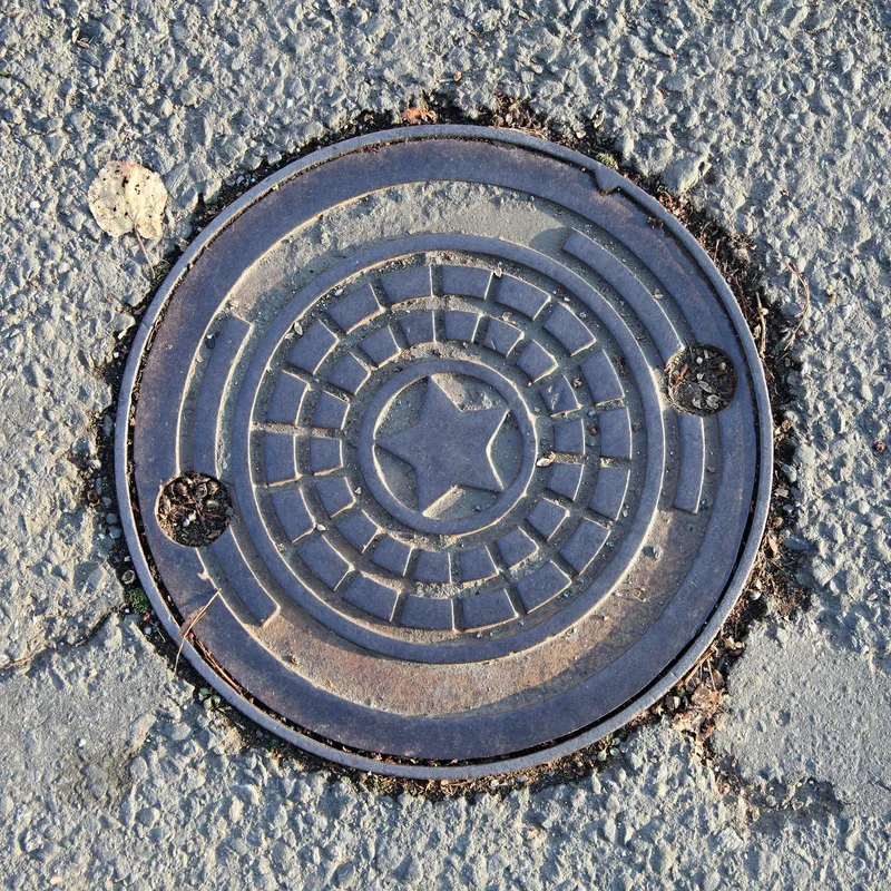 Manhole cover in Havířov, Czechia