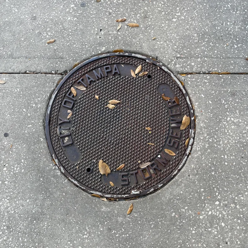 Manhole cover in Antwerpen, Belgium