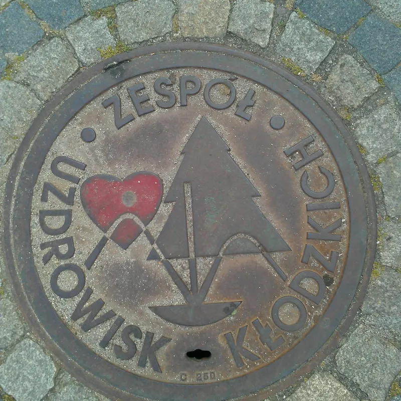 Manhole cover in Kudowa-Zdrój, Poland