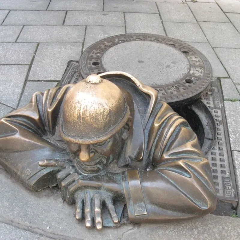 Manhole cover in Bratislava, Slovakia