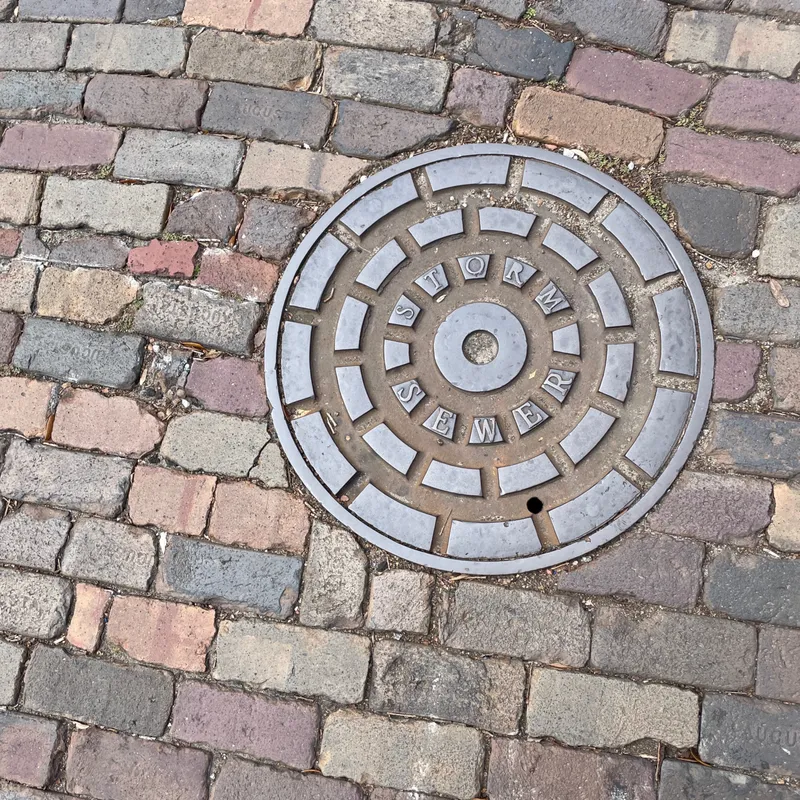 Manhole cover in Manhattan, United States