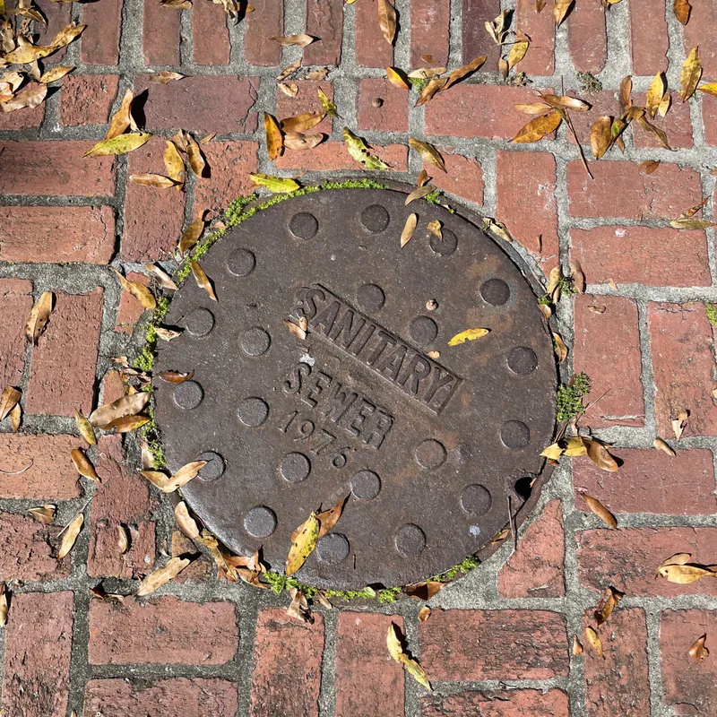 Manhole cover in Antwerpen, Belgium