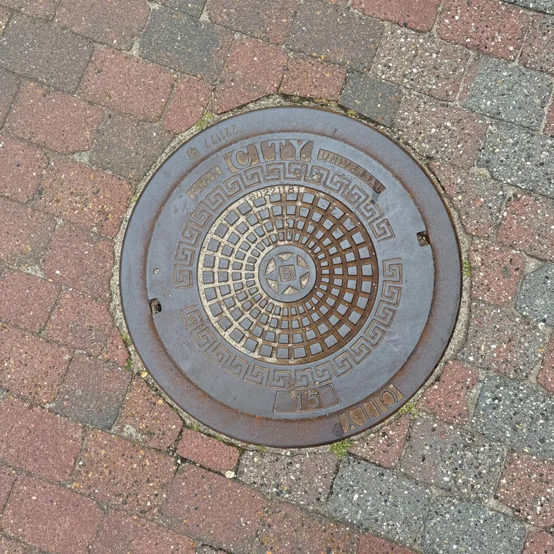 Manhole cover in Billund, Denmark