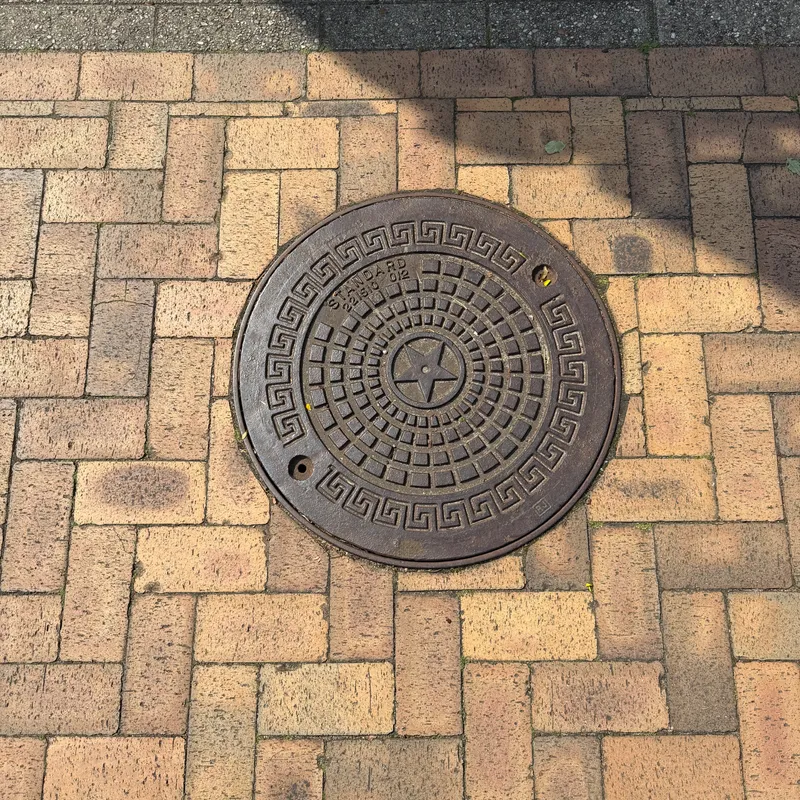 Manhole cover in Billund, Denmark