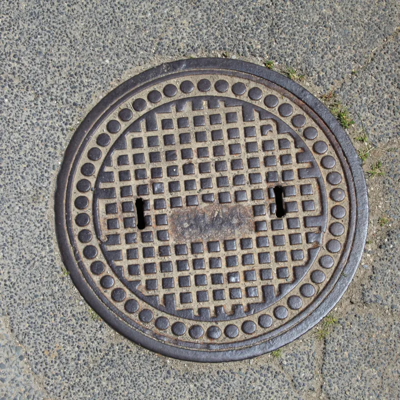 Manhole cover in Strážnice, Czechia